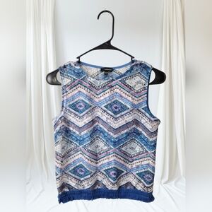 Girls Jordache Aztec Style Sleeveless Top XL